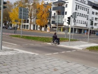 Barrierefreie Fußgängerfurt Bismarckstraße